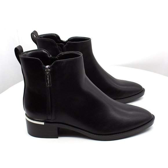 Calvin Klein Women's Deniece Block Heel Ankle Booties Women's Shoes - Picture 2 of 8